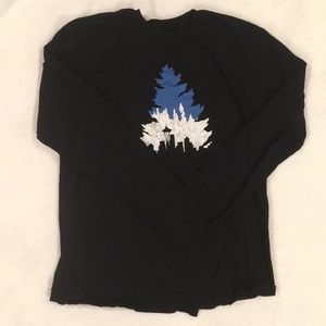 causal blue/black long sleeve ✨